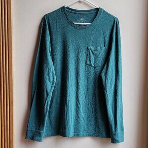Sonoma Flexwear Teal Long Sleeve Jersey Size Large